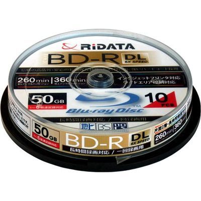 RiDATA 録画用BD-R(DL) 10枚パック (スピンドル)