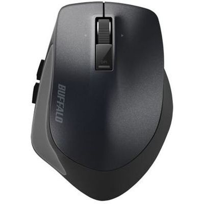 PremiumFitマウス Bluetooth3.0/BlueLED光学式/静音/5ボタン/横スクロール/Lサイズ ブラック