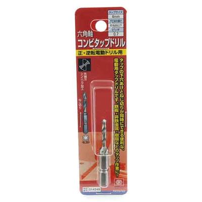 【クリックで詳細表示】六角軸コンビタップドリル M4X0.7MM ：4977292314343