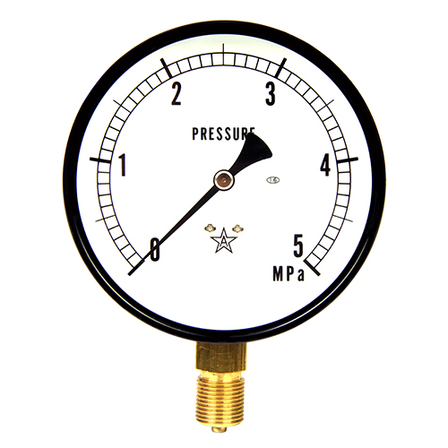 右下精器 汎用圧力計A100・G3/8 S-41・5.0MPA 右下精器 汎用圧力計A100・G3/8 S-41・5.0MPA