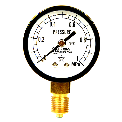 右下精器 汎用圧力計A50・G1/4 S-11・1.0MPA