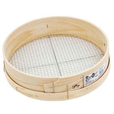 木製砂フルイ(丸型) 35cm 9.0MM
