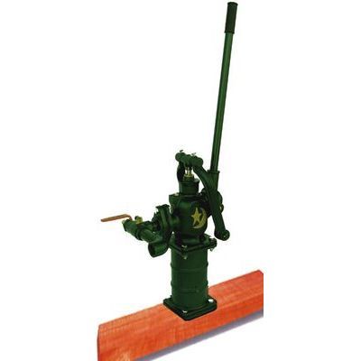 手押しポンプ(昇進型)/ 堀井戸用 /サイズ35/管接続1-1/2B(40A) /ステンレススリーブ入り/高台+木台板タイプ/フート弁付き