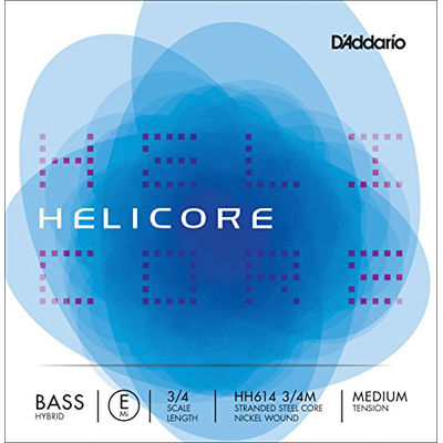 ウッドベース(コントラバス)弦 HH614 3/4M Helicore Hybrid Bass Strings / E-nickel 【国内正規品】