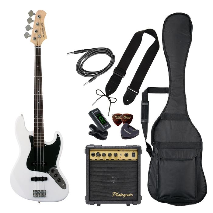 BUSKER'S プレシジョンベースタイプ 白 ホワイト 白 ジャズベース