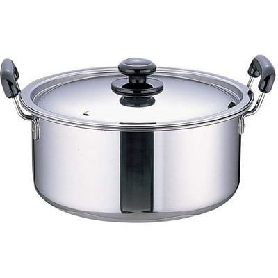 【クリックで詳細表示】SAステンレスプラ柄厚板実用鍋 ：AZT0722