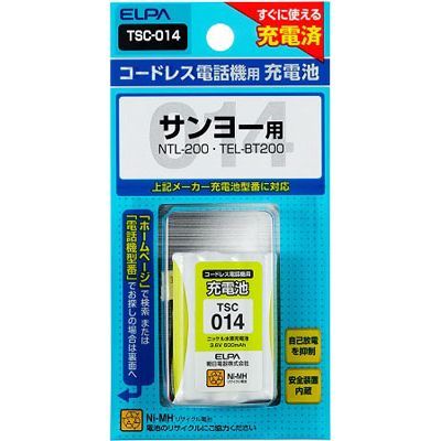 【クリックで詳細表示】電話用バッテリースタンダードタイプ ：TSC-014