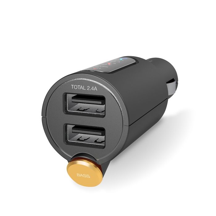 FM�g�����X�~�b�^�[/Bluetooth/USB2�|�[�g�t/2.4A/���܂����[�d/�d�ቹ���[�h�t/4�`�����l��/�u���b�N