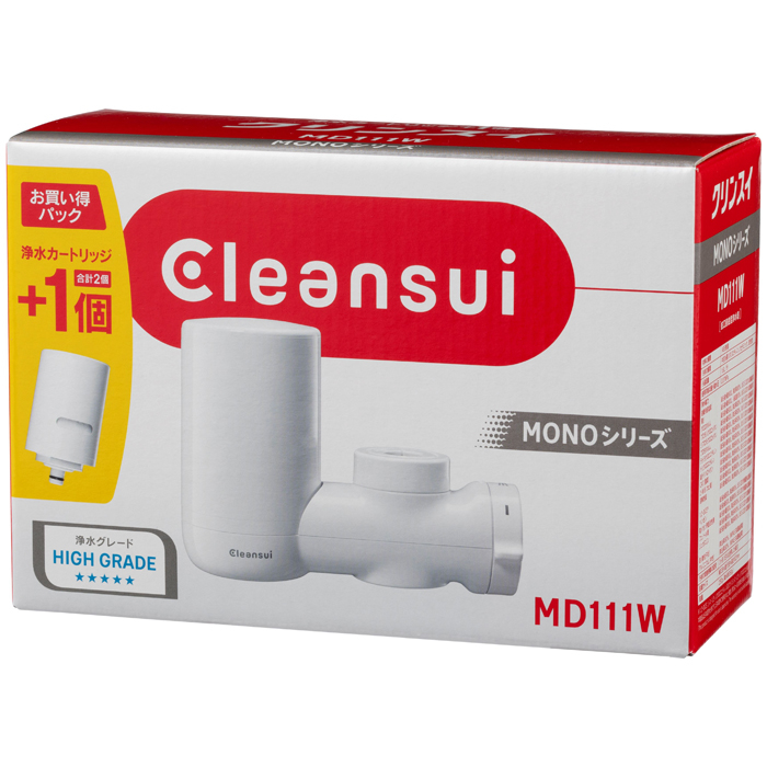 蛇口直結型浄水器【プラス交換カートリッジ1ヶ付】