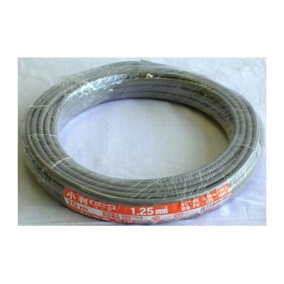 小判コード(1.25mm2/10m/灰)