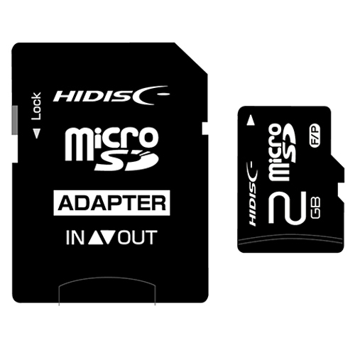 HIDISC microSDメモリーカード 2GB
