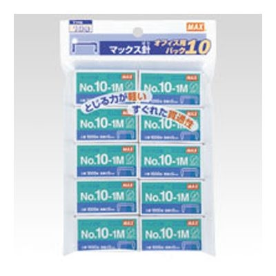 【メール便での発送商品】 ホッチキス針 10-1Mパック10 (10箱)