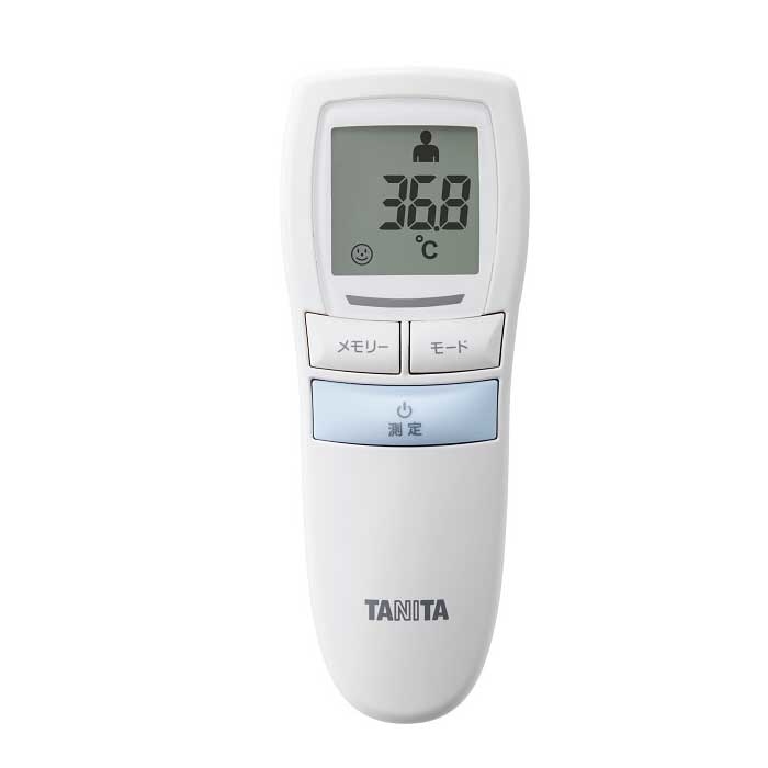 TANITA 非接触 体温計 (ブルー) バックライト付き ミルク 赤ちゃん 子供 測定約1秒 医療計測器