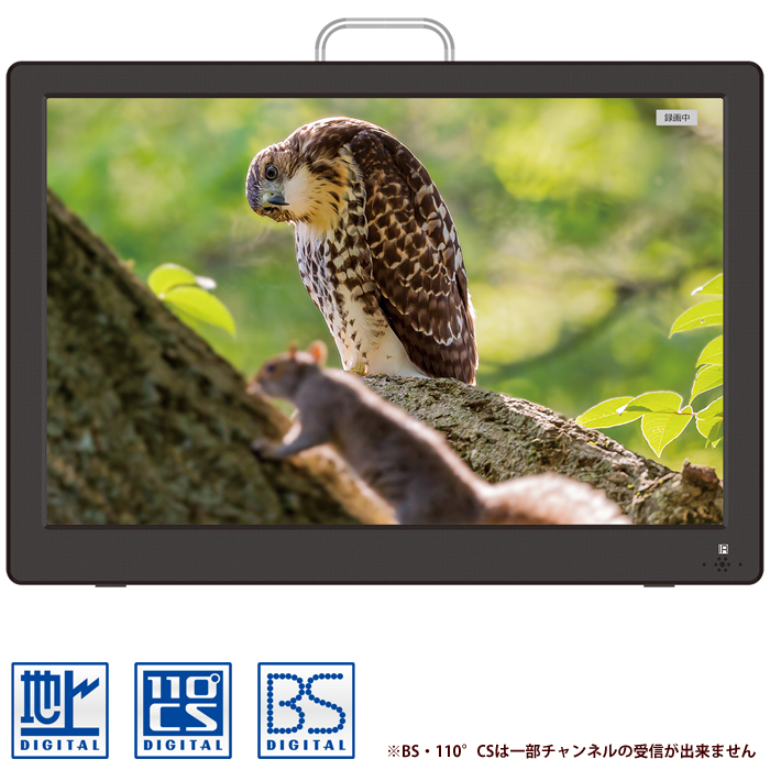 地上・BS・CSチューナー搭載 12.1inch コンパクトTV