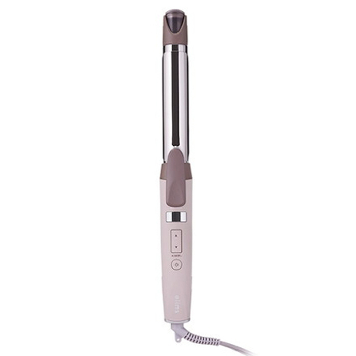 ヘアアイロン 2WAY(ストレート/カール 26mm) プロテクトイオン スチーム 温度調節 80〜200℃(25段階) 自動電源OFF 開閉ロック 海外対応 抗菌 コットンベージュ