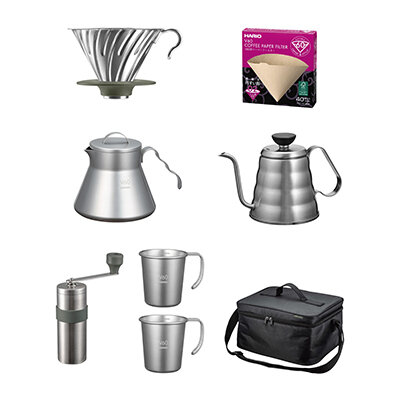 V60 アウトドアコーヒーフルセット アウトドア仕様のコーヒー器具シリーズ