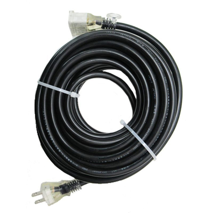 カラー延長コード10m1口 ブラック TG-COD-1001BA