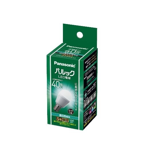パルック LED電球 4.0W(昼白色相当) 配光角180度で広範囲を明るく照らす