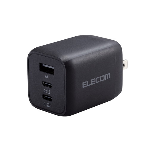 USB Type-C [d PD PPSΉ vo65W Type C×2 USB A×1 ܂肽݃vO ^ y ubN