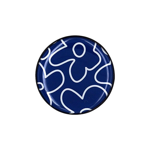 グリップトック スマホグリップ 円型 ビッグフラワー ネイビー