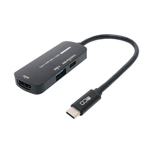 【納期目安：１週間】ミヨシ 【送料無料】USA-PHA1 PD対応 USB C to A and HDMI変換アダプタ (USAPHA1)