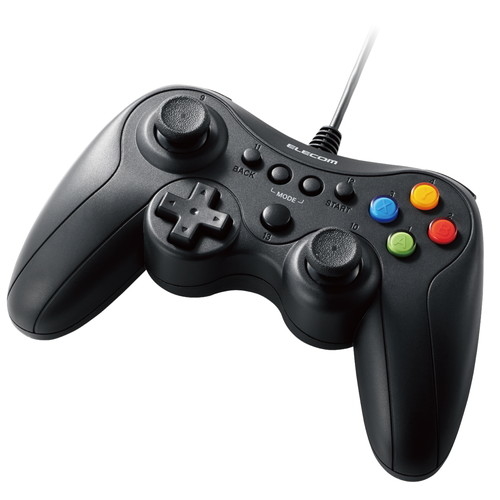 エレコム 【送料無料】JC-GP30XVBK ゲームパッド PCコントローラー USB接続 Xinput Xbox系ボタン配置 FPS仕様 高耐久ボタン 振動 ブラッ