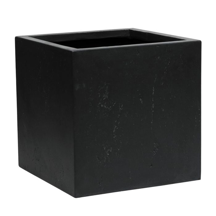マグネシアプランターTEXTURE(テクスチャー)角型40cm (ブラック)