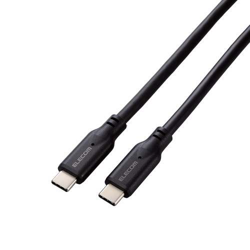 タイプCケーブル (Type-C to C) 1m PD 100W USB10Gbps準拠 【MacBook Pro iPad iPhone 等対応】ブラック【メール便での発送商品】