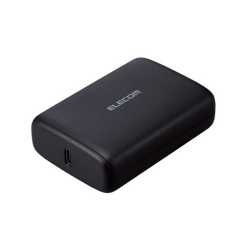 モバイルバッテリー 10000mAh 大容量 軽量 小型 PD 20W 入出力(USB Type-C×2) C-Cケーブル付属 ブラック