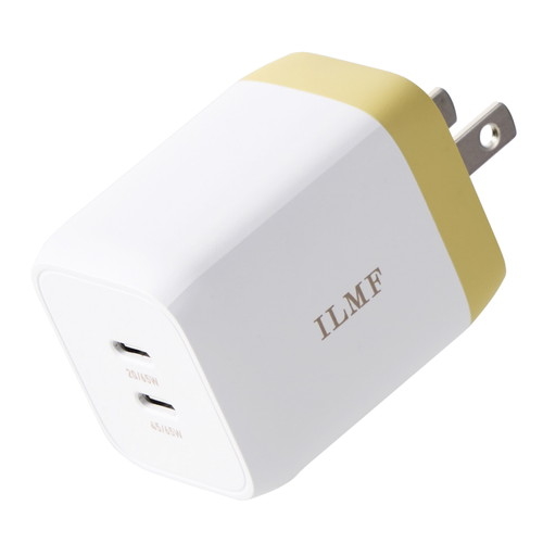 USB Type-C [d RZg PD 65W PPS [d TypeC×2 ܂肽݃vO ^ y GaN̗p ILMF CG[