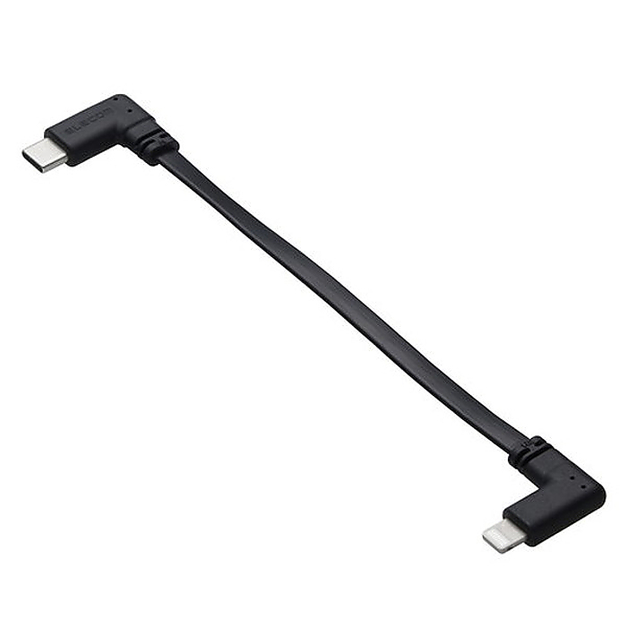 y[֔iziPhonepf[^]E[dpP[u (USB Type-C(TM) - Lightning) (ubN)