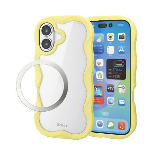 y[ւł̔iziPhone17 P[X nCubh Ռz CzΉ^XebJ[t wʃNA Grippy CG[