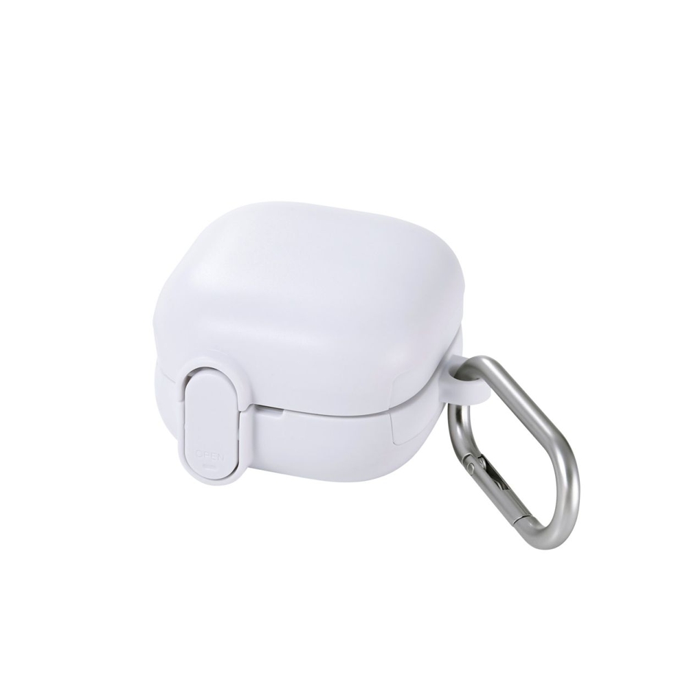 SONY LinkBuds Clip ���C�����X�C���z�� �P�[�X �ϏՌ� �t�^�J���b�N�@�\ �J���r�i�t�� TOUGH SLIM Lock �z���C�g