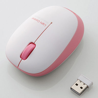 エレコム M-BL20DBPN マウス ワイヤレス 無線 3ボタン 小型 軽量 重さ50g Windows11 Mac Android ピンク (MBL20DBPN)