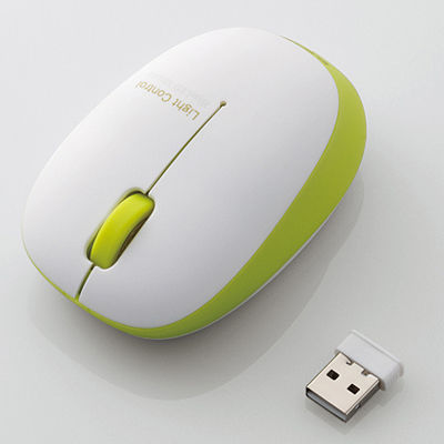 エレコム M-BL20DBGN マウス ワイヤレス 無線 3ボタン 小型 軽量 重さ50g Windows11 Mac Android グリーン (MBL20DBGN)