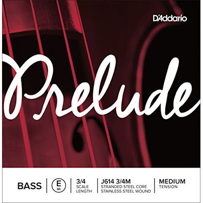 【納期目安：１週間】DADDARIO 【送料無料】0019954950774 ウッドベース(コントラバス)弦 J614 3/4M Prelude Bass Strings / E-stainless