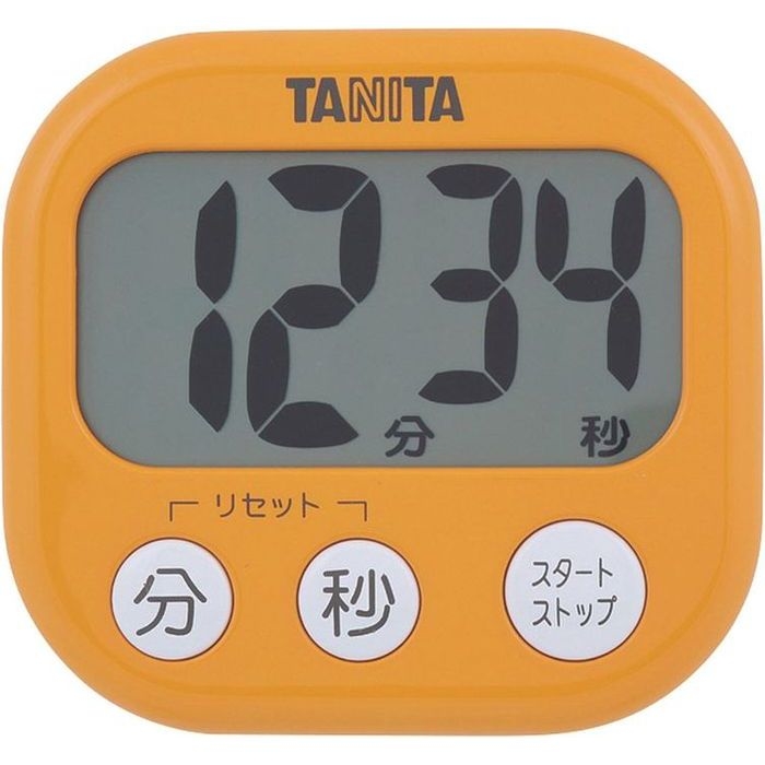 【納期目安：１週間】タニタ TD-384-OR でか見えタイマー アプリコットオレンジ (TD384OR)