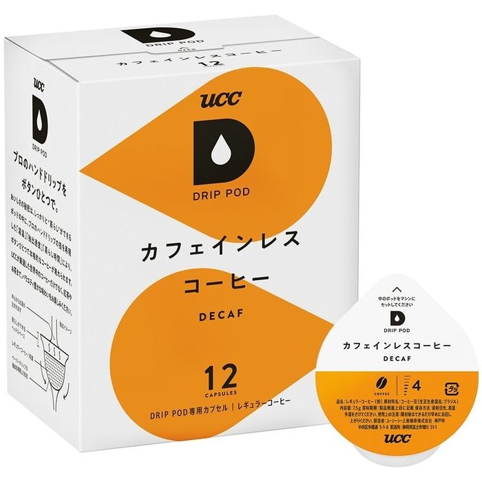 【納期目安：１週間】UCC(上島珈琲) DPCL002 ドリップポッドUCC DRIP POD カフェインレスコーヒー 12P