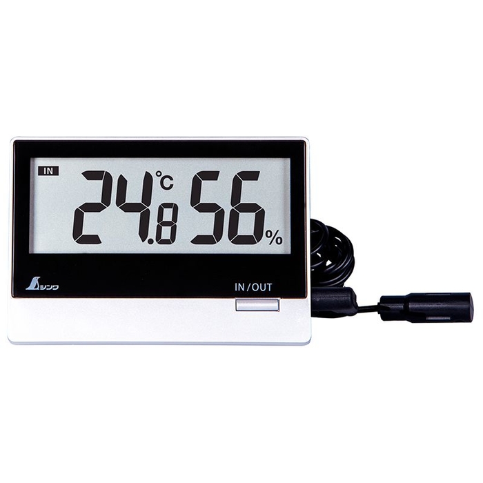 シンワ測定 【送料無料】NO73119 デジタル温湿度計 Smart B室内・室外 防水外部センサー