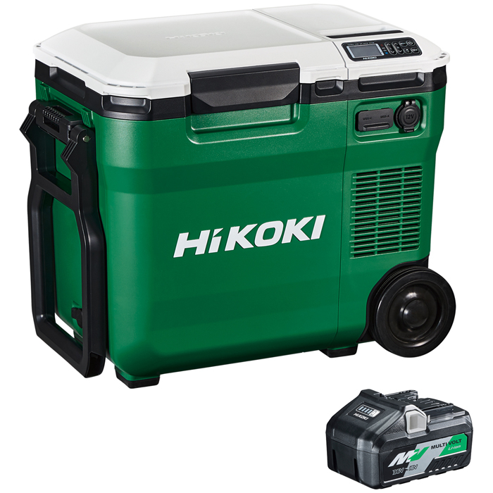 HiKOKI（日立工機） 【送料無料】UL18DC(WM) 14.4/18V コードレス冷温庫 3電源対応 -18℃〜60℃ 17段階温度設定 高容量蓄電池1個付き AC