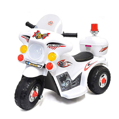 ベルソス 【送料無料】VS-T025 電動乗用玩具 ポリスバイク ホワイト ホワイト (VST025)