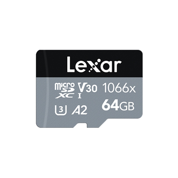 レキサー・メディア LMS1066064G-BNANJ microSDXCカード 64GB 1066x UHS-I U3 V30 A2 (LMS1066064GBNANJ)