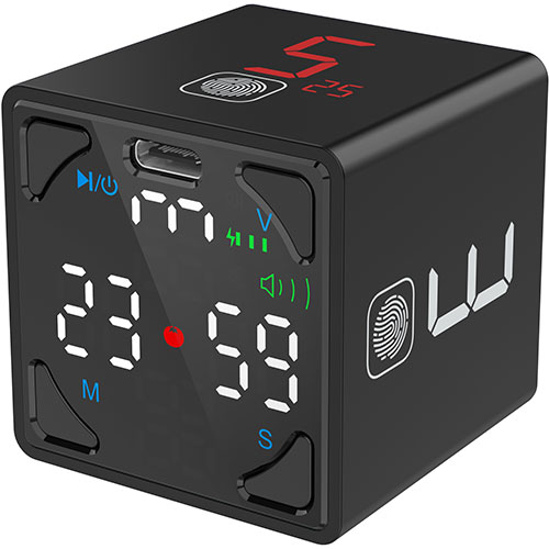 ラーノウ 【送料無料】TK1-Bl1 TickTime Cube 楽しく時間管理ができるポモドーロタイマー ブラック (TK1Bl1)