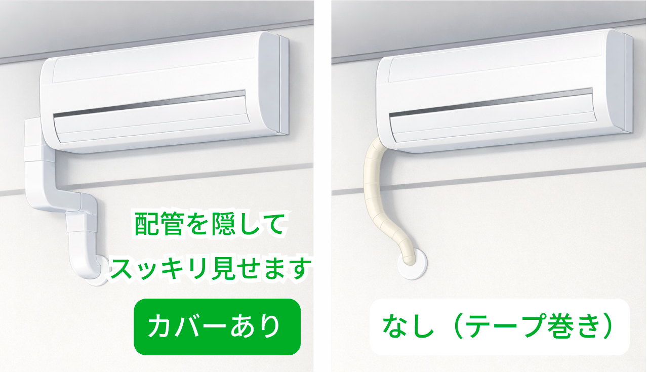 室内機の配管カバー